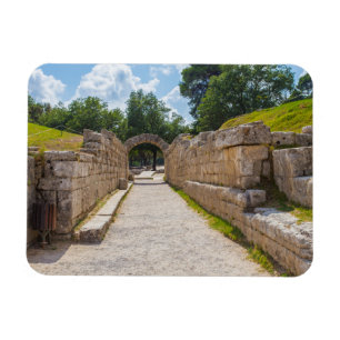 Ruins in in Ancient Olympia Greece Magnet - Histor