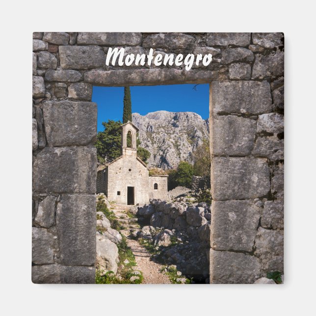 Ruins in Kotor, Montenegro Magnet (Framsidan)