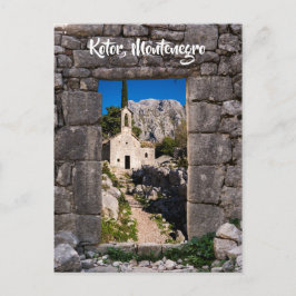 Ruins in Kotor, Montenegro Vykort