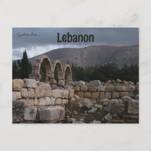 Ruins in Libanon Vykort