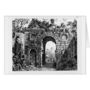 Ruins mitten i Kew Gardens, från Gard Hälsningskort