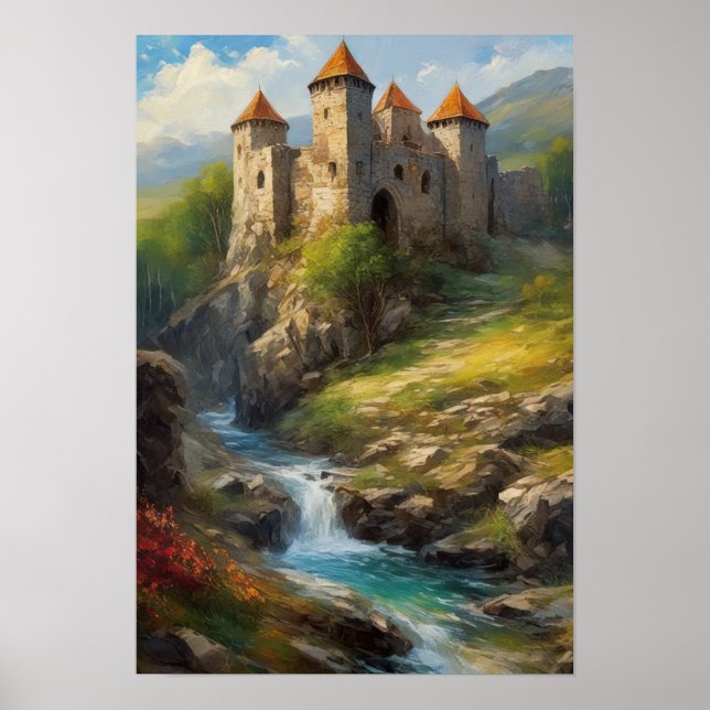 Ruins of a Medieval Castle Poster (Framsidan)
