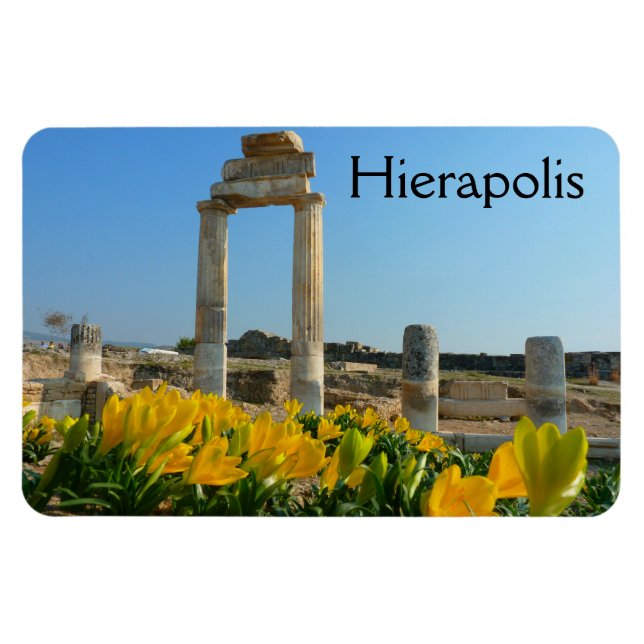 Ruins of Hierapolis, Pamukkale, Turkiet Magnet (Horisontell)
