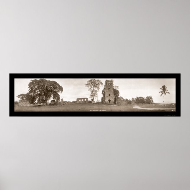 Ruins of Old Panama Photo 1930 Poster (Framsidan)