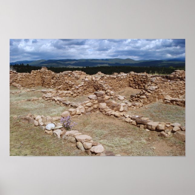 Ruins of Pecos pueblo Poster (Framsidan)