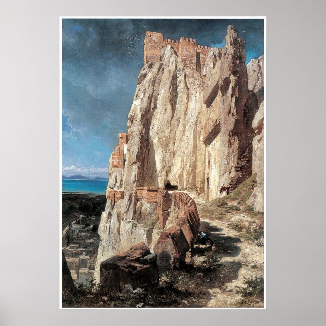 Ruins of the Palace of Asraf, Jules Laurens Poster (Framsidan)