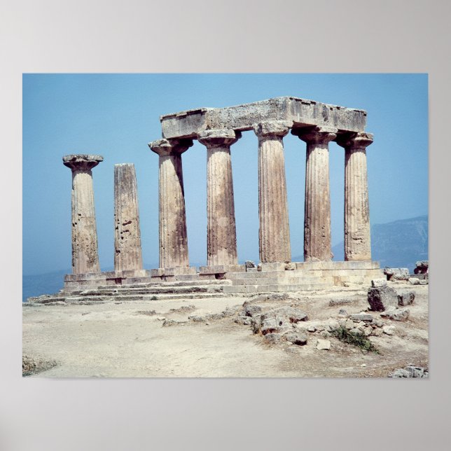 Ruins of the Temple of Apollo, 550 BC Poster (Framsidan)