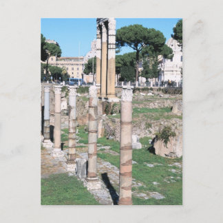 Ruins of the Temple of Castor and Pollux, Italien Vykort