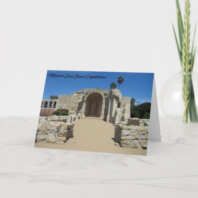 Ruins of the Underbar Stone Church, CA - card Kort (Framsida)