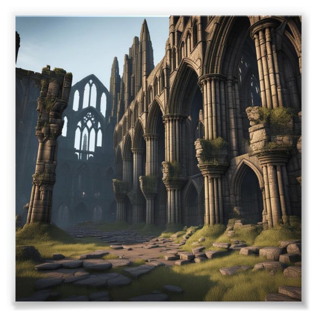 Ruins of Whitby Abbey Fototryck (Framsidan)