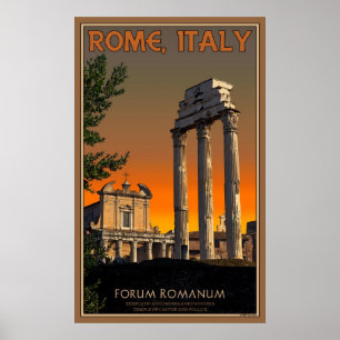 Ruins on Roman Forum Poster