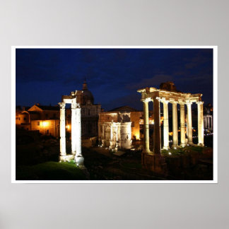 Ruins på natten poster