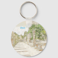 Ruins sketch i det antika Olympia Elis Greece