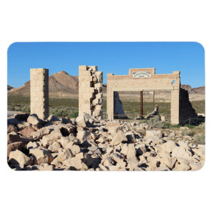 Ruins vid Rhyolite Ghost Town, Nevada Magnet