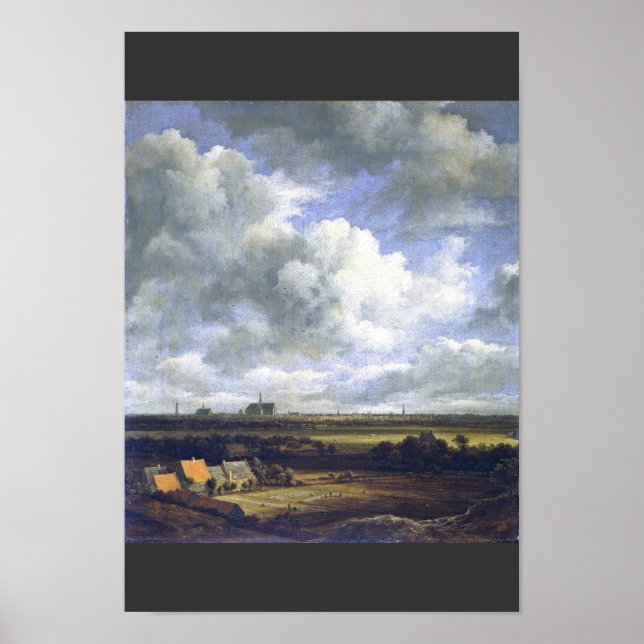 Ruisdael Jacob Isaacksz syn på Haarlem. Van B Poster (Framsidan)