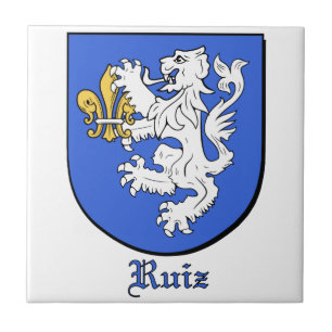 Ruiz Family Shield Decorative Tile Kakelplatta