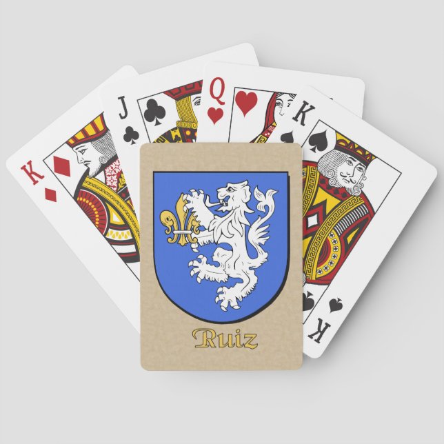 Ruiz Heraldic Shield Casinokort (Baksidan)