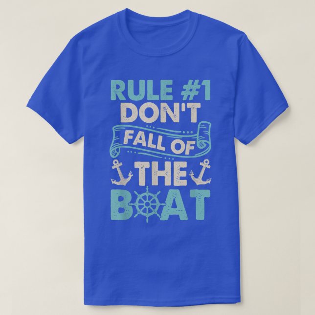 Rule 1 Dont Fall Off The Boat Cruise Ship Cruising T Shirt (Design framsida)