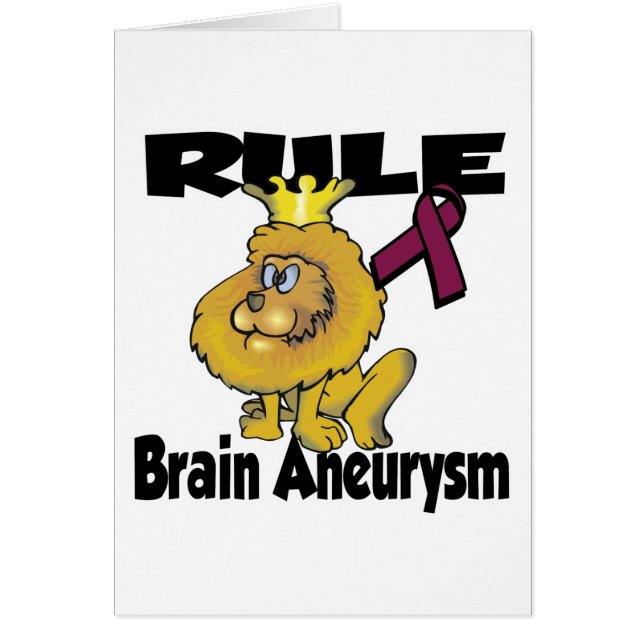 Rule Brain Aneurysm Hälsningskort (Framsidan)