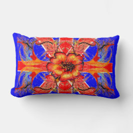Rule Britannia Elegant Blommigt Fantasy Lumbarkudde