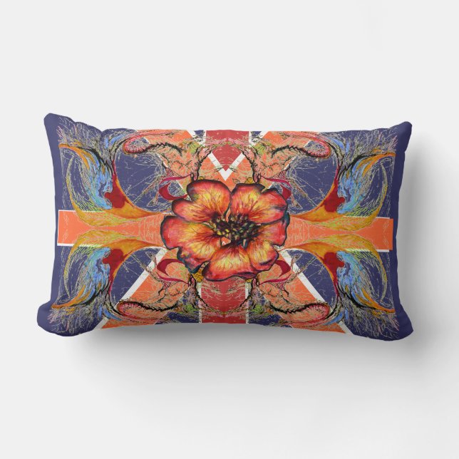 Rule Britannia Elegant Union Jack Fantasy Lumbarkudde (Framsida)