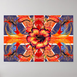 Rule Britannia Elegant Union Jack Fantasy Poster