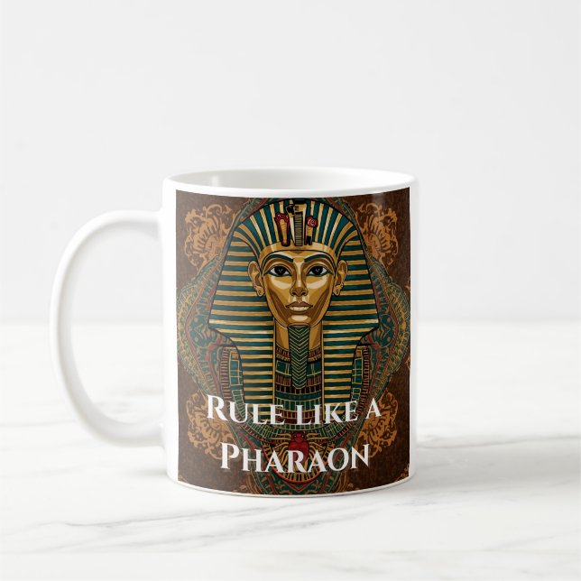 Rule Like a Pharaoh Mug – Ancient Egyptian Pharaoh Kaffemugg (Vänster)