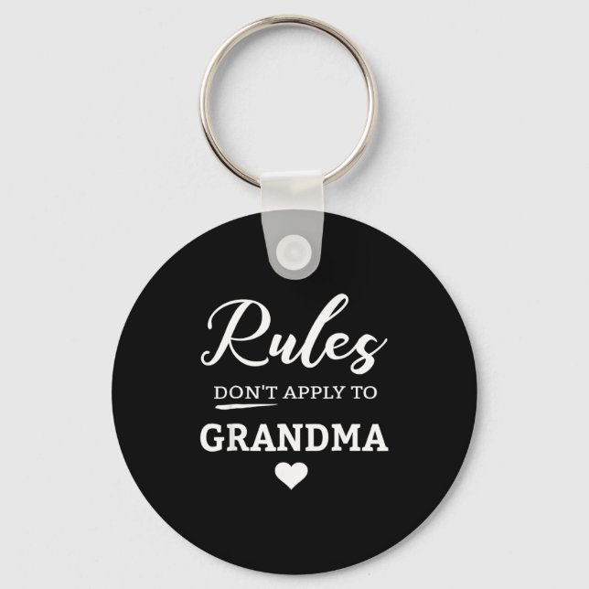 Rules Don't Apply To Grandma  Nyckelring (Framsida)