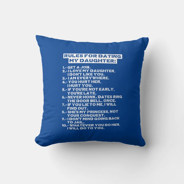 Rules for dating my daughter kudde (Framsida)