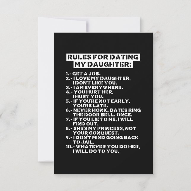 Rules for dating my daughter tack kort (Framsida)