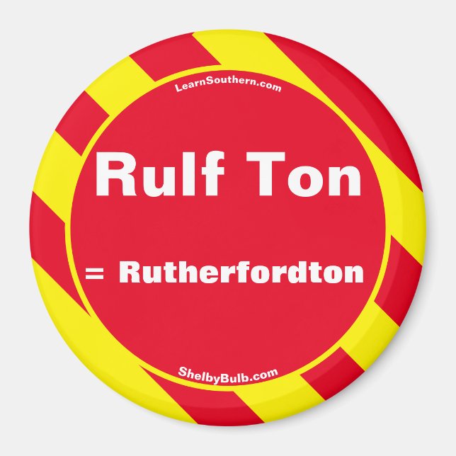 Rulf Ton Red/Gult Magnet (Framsidan)