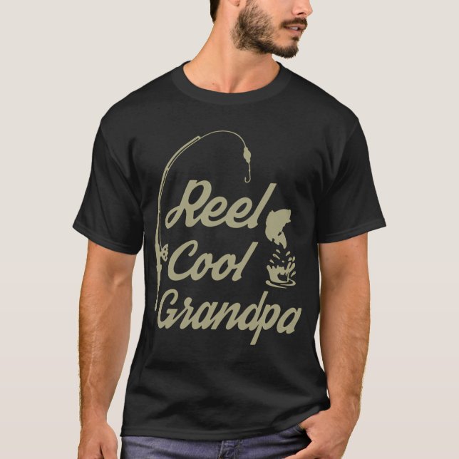 Rull Coola Farfar Fiske Fiskare T Shirt (Framsida)