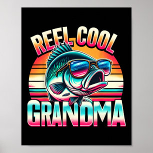 Rull Coola Mormor Roligt Fiske Mormor Mors Dag Poster