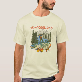 Rull Coola Pappa Fiske Fars Dag Present för Anglar T Shirt