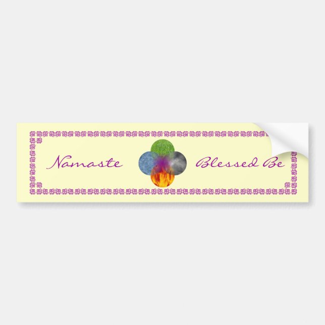 Rulla av att vara - gult bildekal (Framsidan)