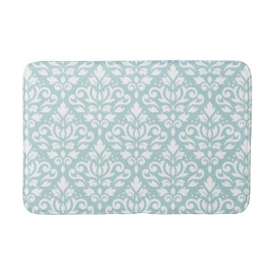 Rulla Damask Big Ptn White på Anka Egg Blue (B) Badrumsmatta