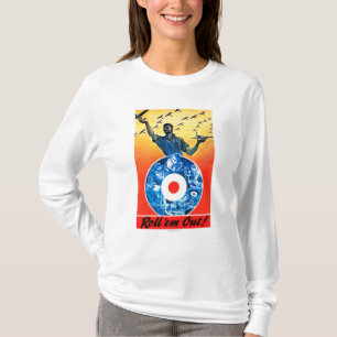 Rulla dem ut kungligt kanadensiskt flygvapen t shirt