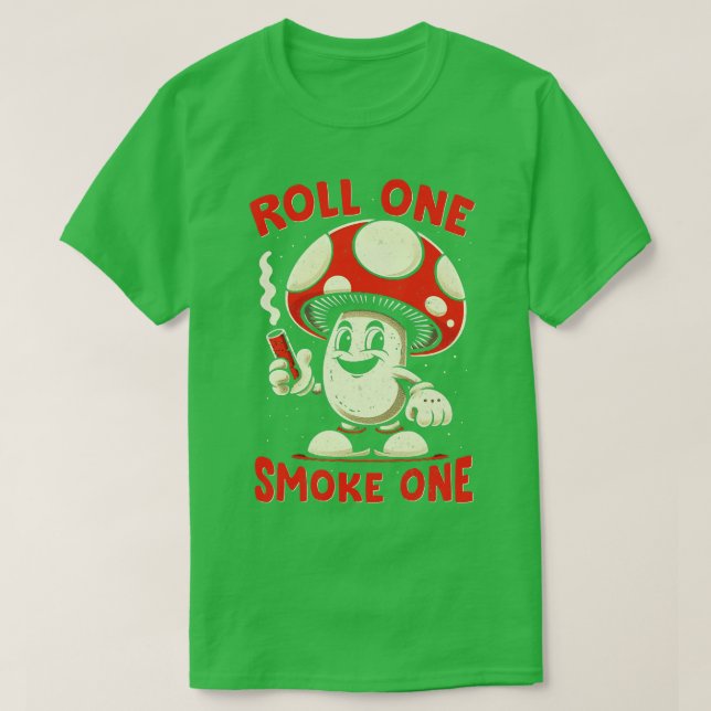 Rulla en rök en t shirt (Design framsida)