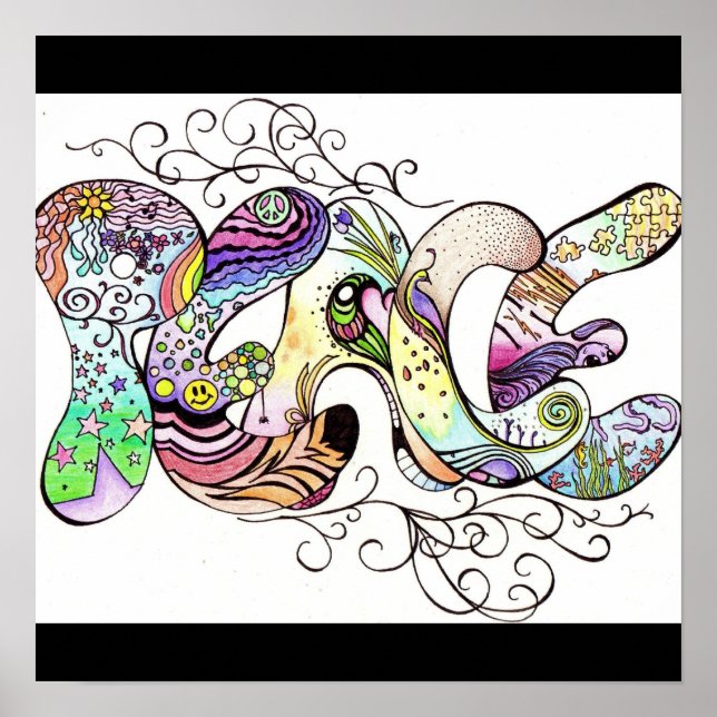 Rulla för fred poster (Framsidan)