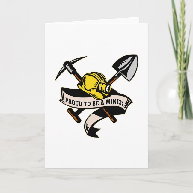 rulla för kolgruveskhat, spadspadpickax kort (Framsida)