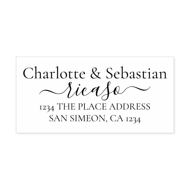 Rulla för personlig Adress Elegant Stämpel (Tryck)