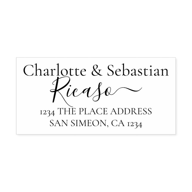 Rulla för personlig Adress Elegant Stämpel (Tryck)