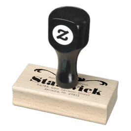 Rulla Heart Anpassningsbar Returadress Rubber Frim Stämpel