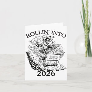 Rulla in i 2026 sopträffa Nyårsfest Kul Kort