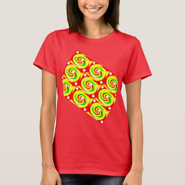 Rulla julens tärningar festligt t shirt (Framsida)