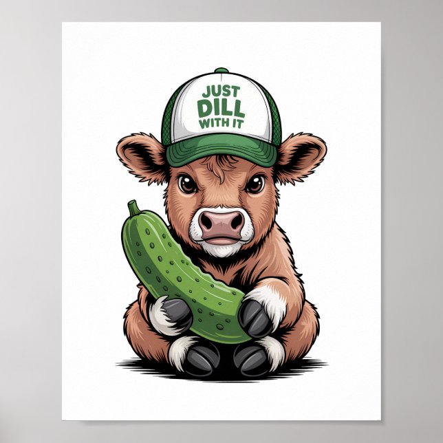 Rulla med den där kon, en fin pickle poster (Framsidan)
