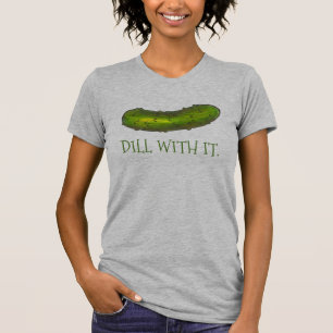 Rulla med den Grönt som plockplockar upp fickan Tee Shirt