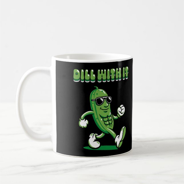 Rulla med den plockade mun kaffemugg (Vänster)