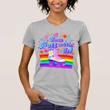 Rulla med den! Rainbow Roller Skate T-shirt