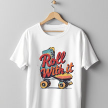 Rulla med Retro 70s 80s rullskiktsgrafik